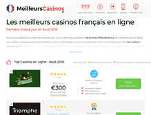 Tablet Screenshot of meilleurscasinos.fr